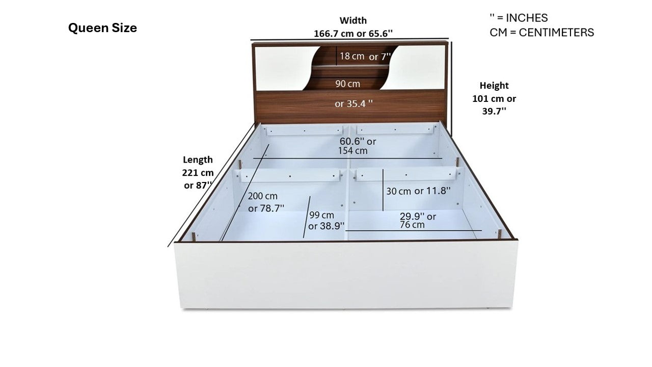 Queen Size Bed With Headboard