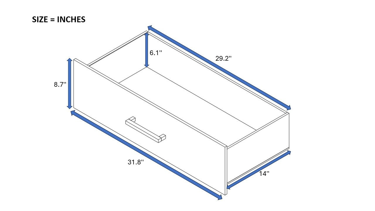 WATERPROOF 5-CHEST OF DRAWERS