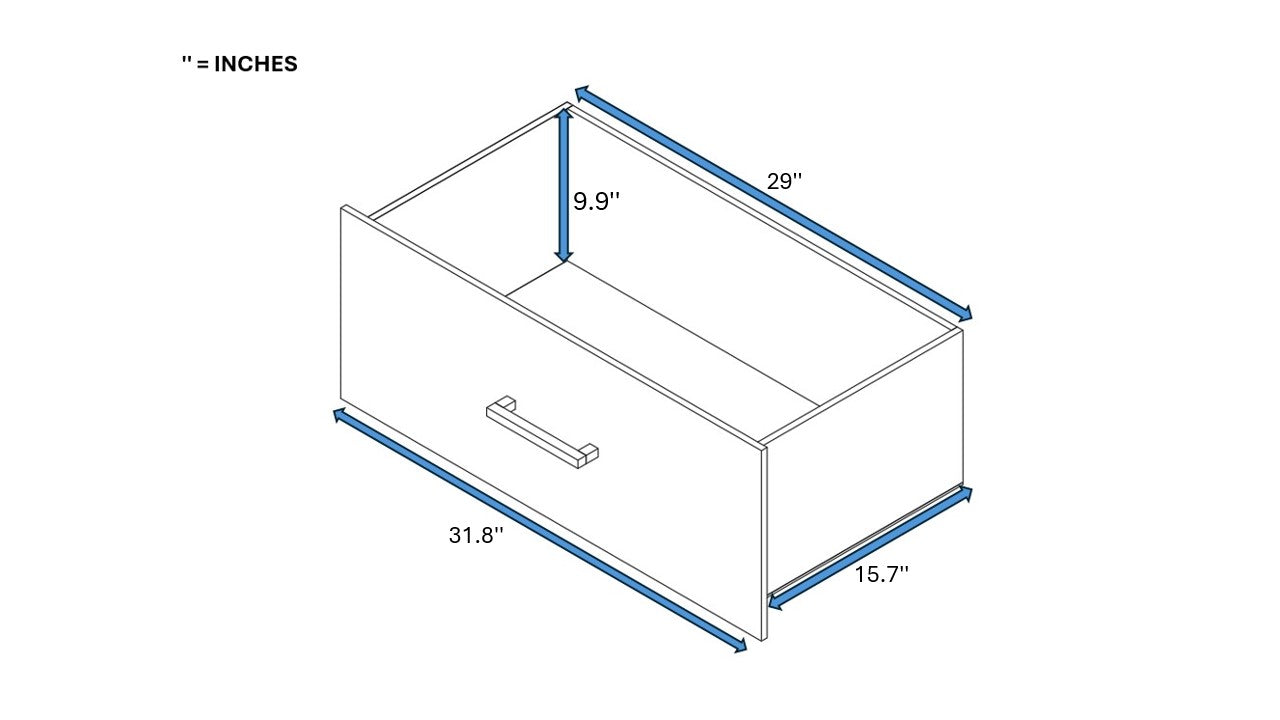 2-DOOR WARDROBE WITH 1 DRAWER