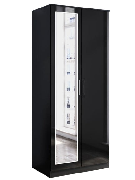 2 - Door Wardrobe with Long Mirror